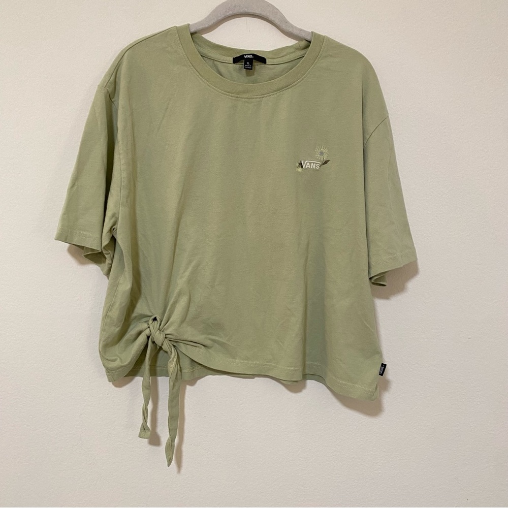 Vans Olive Green Short Sleeve Tee Casual Comfort